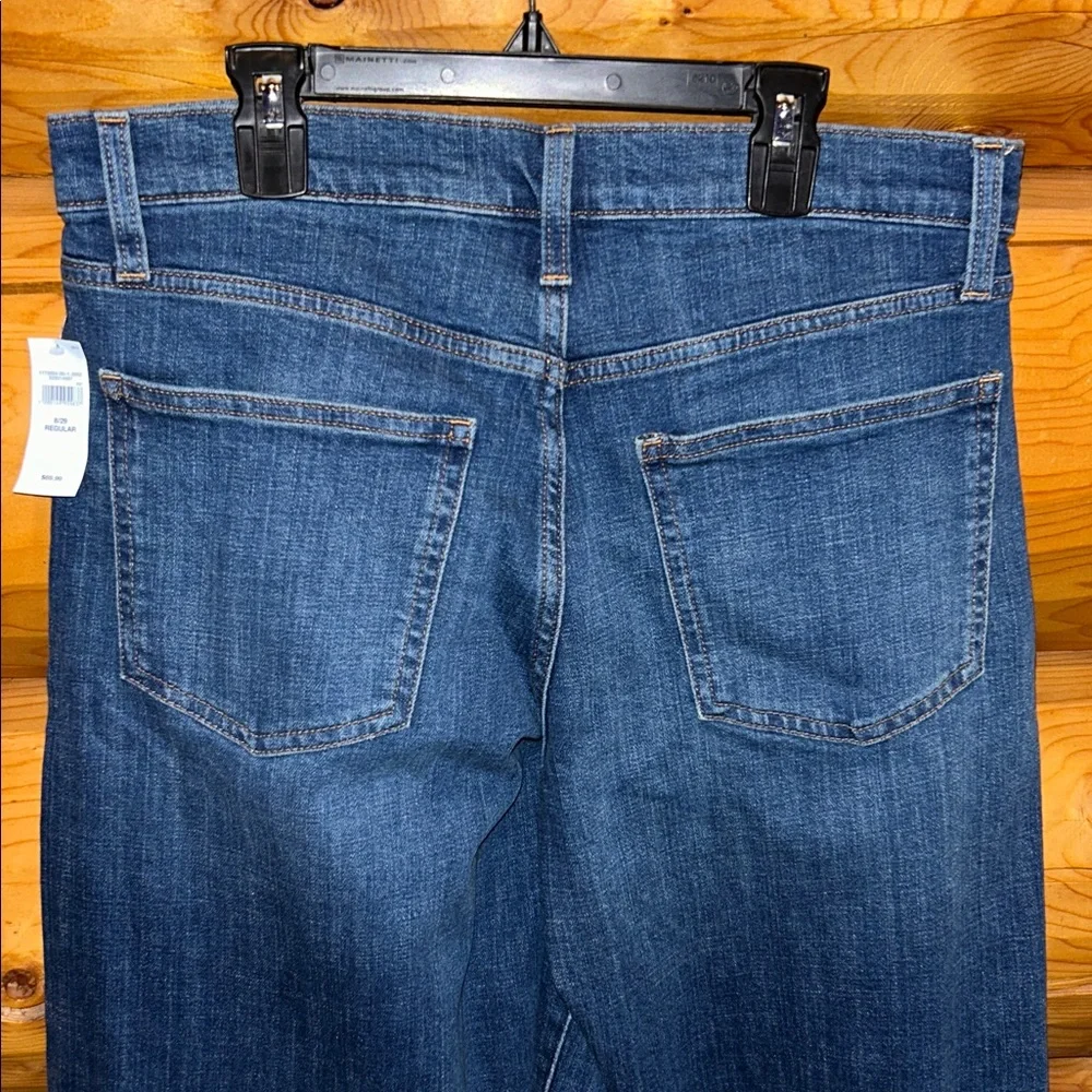 Gap NWT Mid Rise Wide Leg Jeans Size 29 Regular in Dark Wash - Picture 11 of 12